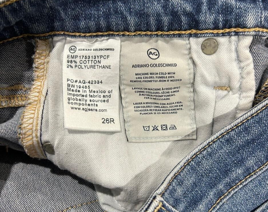 Adriano Goldschmied Women's Jeans 26R The Isabelle High Rise Straight Crop