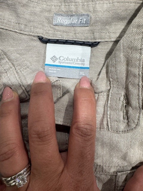 Columbia Linen Shirt For Men
