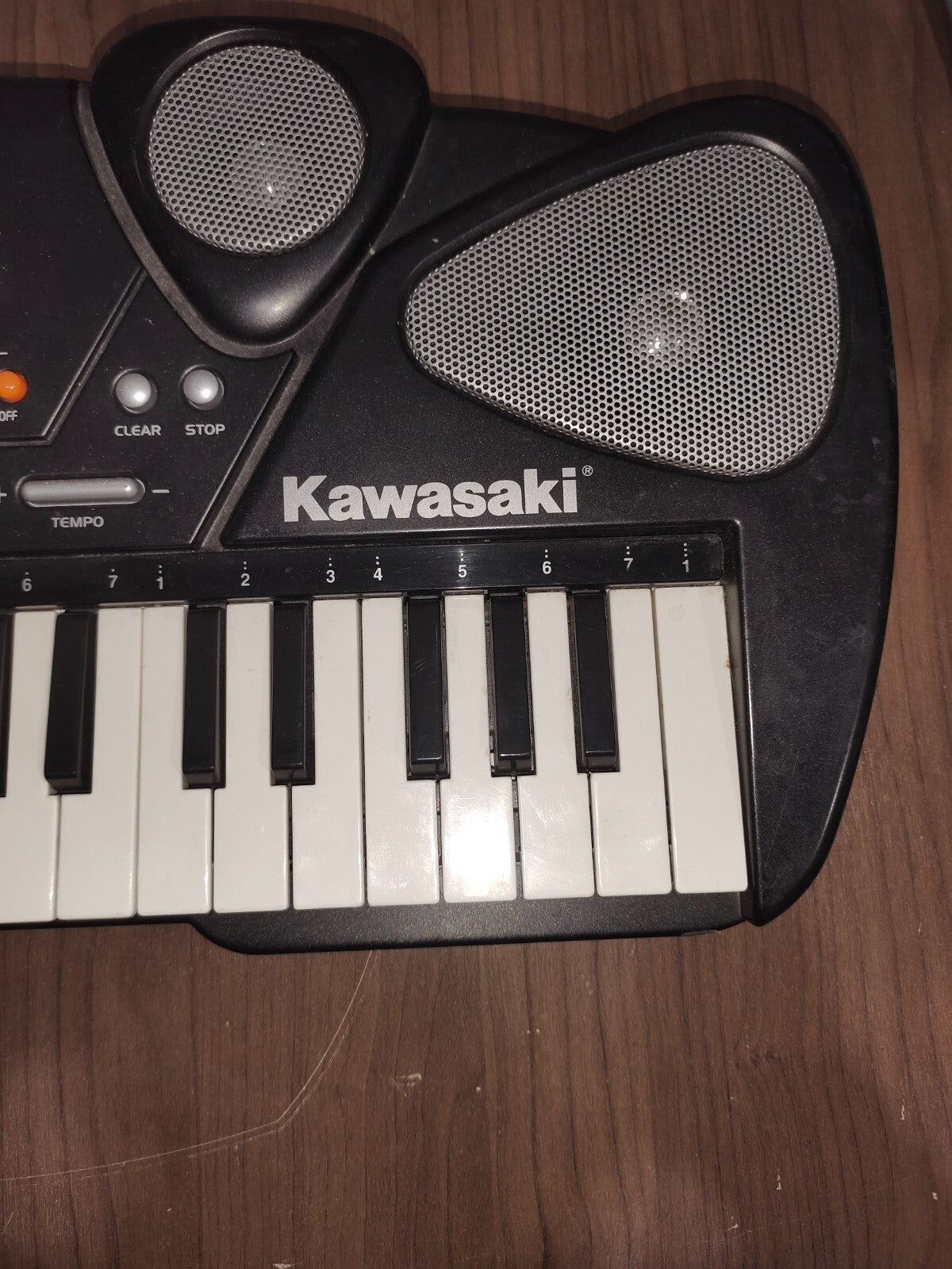 Kawasaki Silver 49 Key Keyboard Piano Battery Operated Multifunction