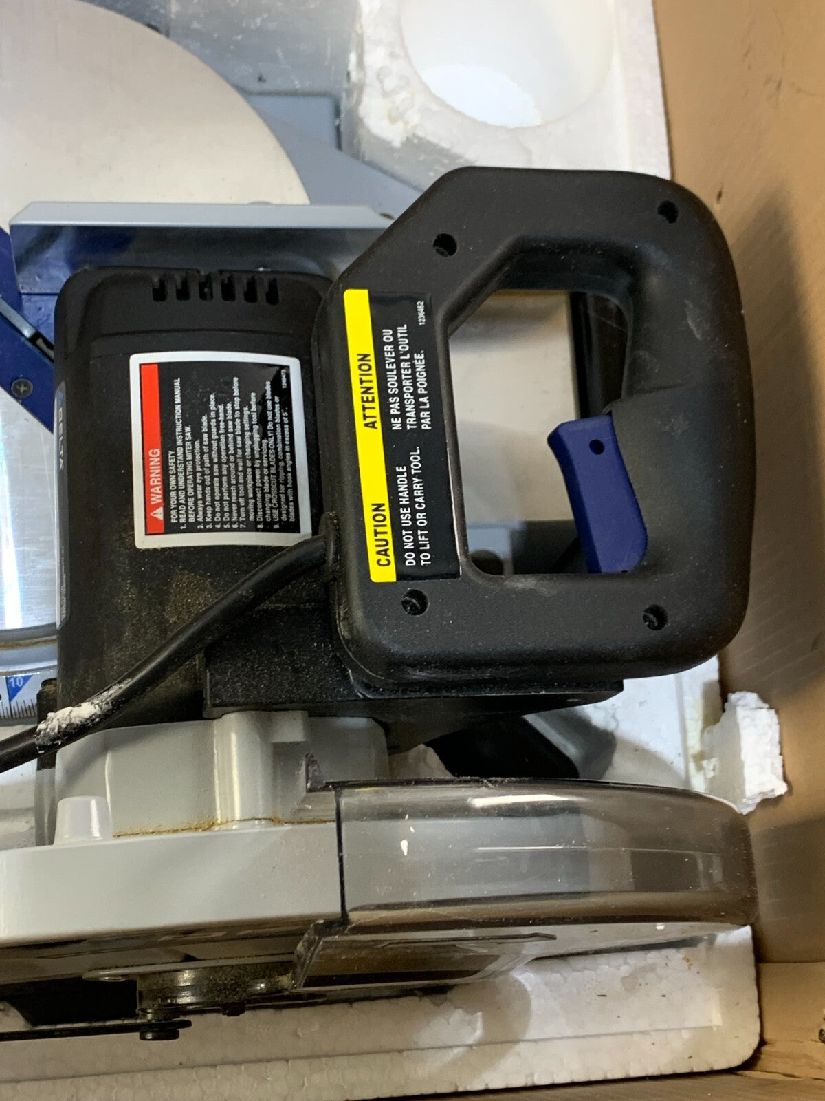 DELTA Shopmaster MS265 10” Compound Miter Saw W/ manual & blade