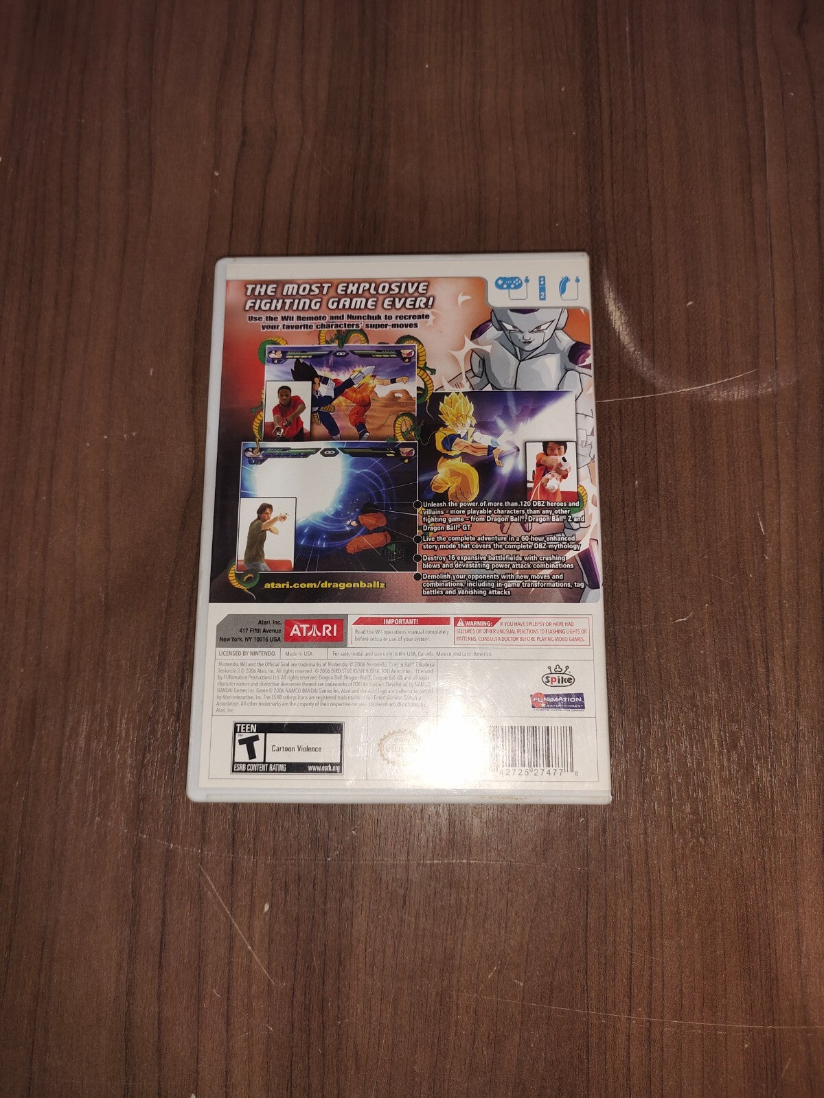 Nintendo Wii 2006 DRAGON BALL Z BUDOKAN TENKAICHI 2