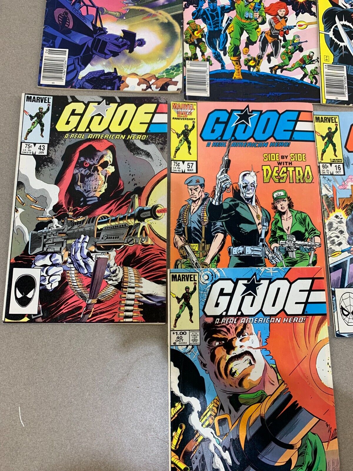 G.I. Joe A Real American Hero # 36, #4, #38, #16, #43, #57, #40 Marvel comics