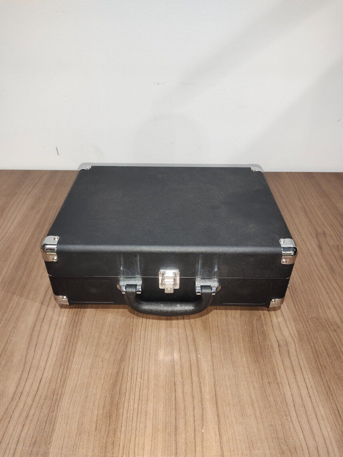 Vintage Victrola 3Speed Bluetooth Portable Suitcase Record Player - Black Velvet