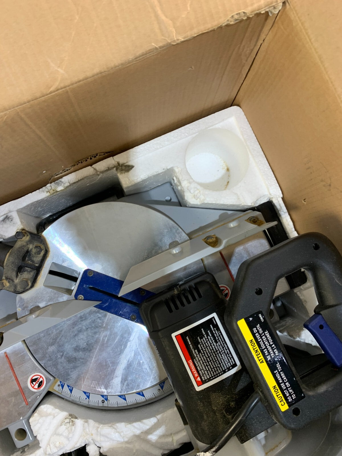 DELTA Shopmaster MS265 10” Compound Miter Saw W/ manual & blade