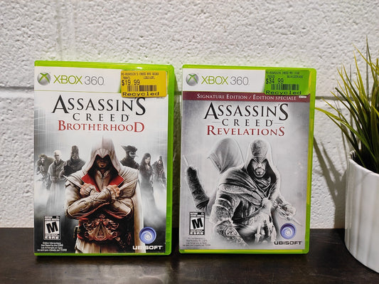 XBOX 360 Assassins Creed Video Games Brotherhood & Revelations