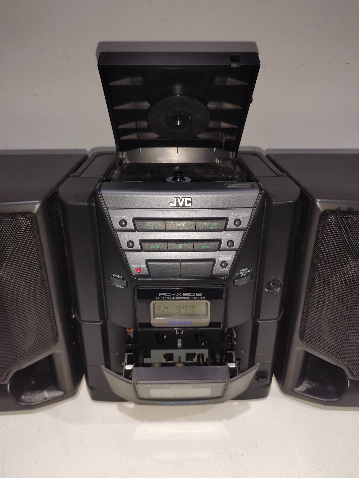 Vintage JVC PC-X202 AM/FM/CD/Cassette Portable Stereo Boombox 1998