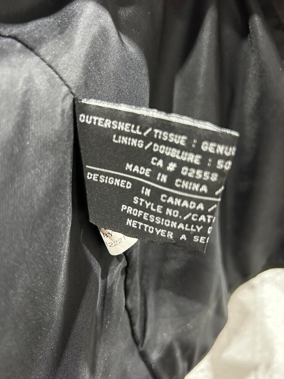 Danier Canada Women's Black Genuine Leather Jacket Size 12