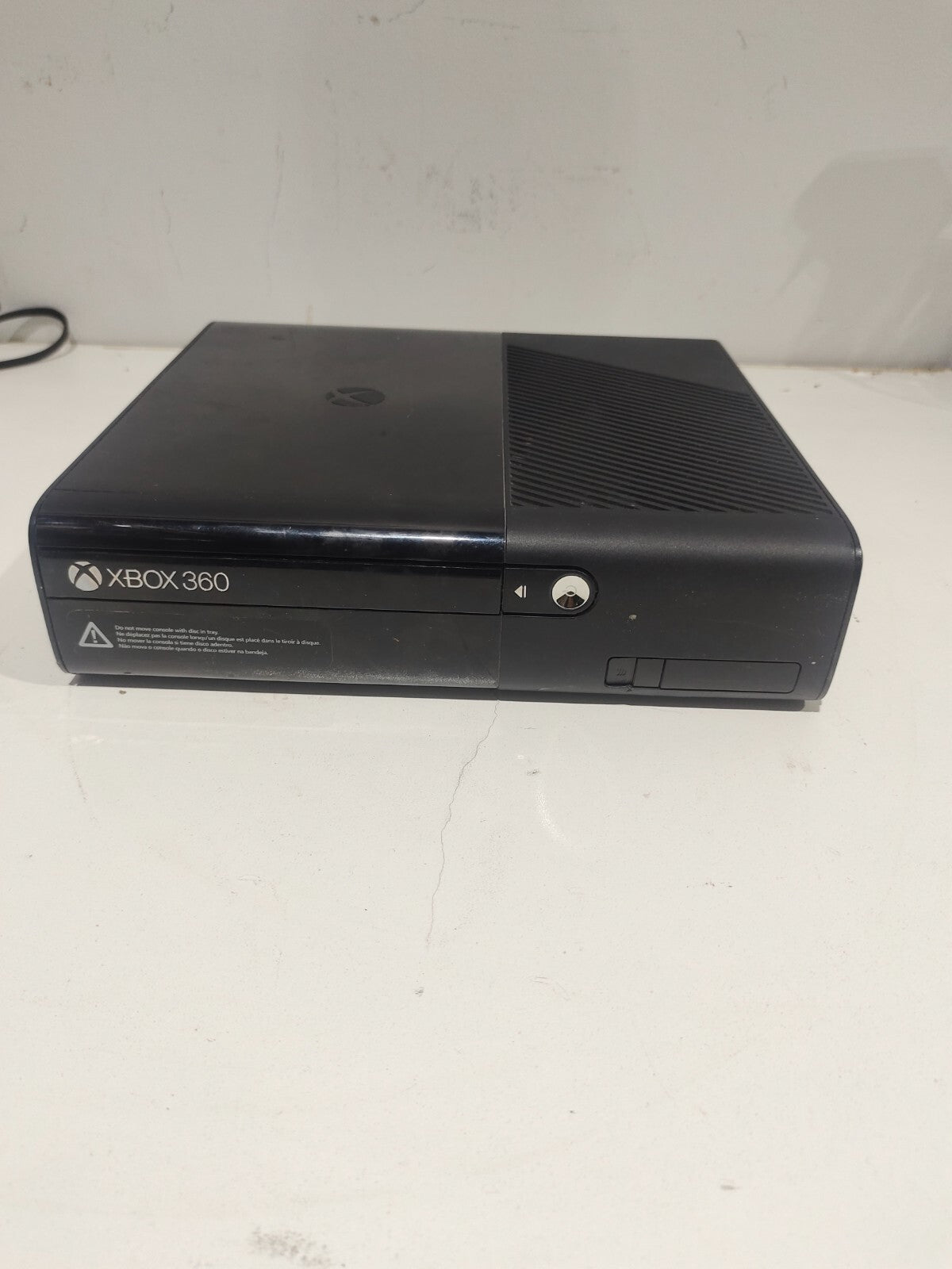 Black Microsoft Xbox 360 E 20GB Model 1538 Console