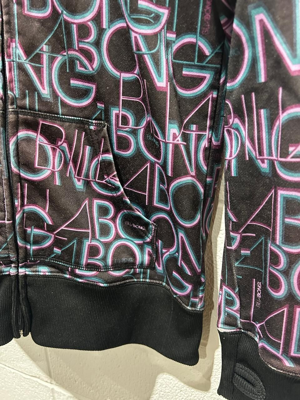 Billabong Women's Multicolor Zip-Up Hoodie Size L