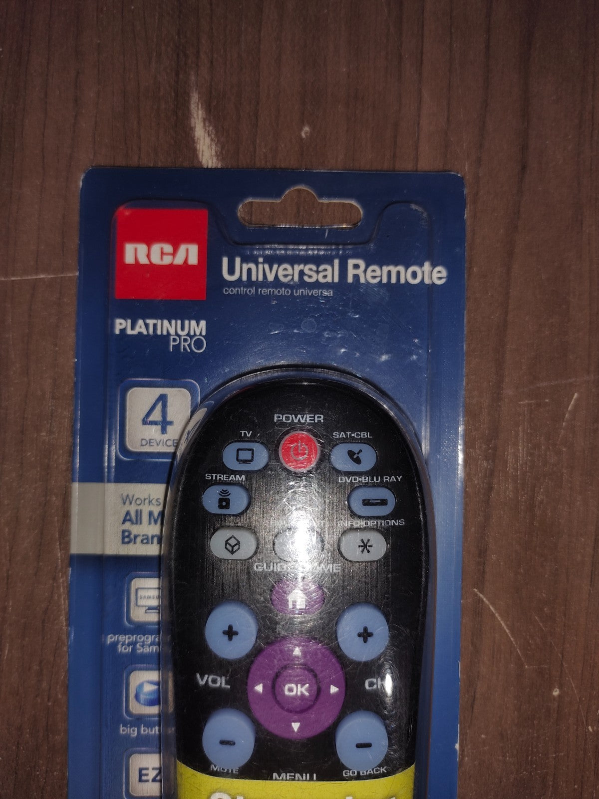 RCA Universal Remote Platinum Pro 4 Device Programmable - New In Box