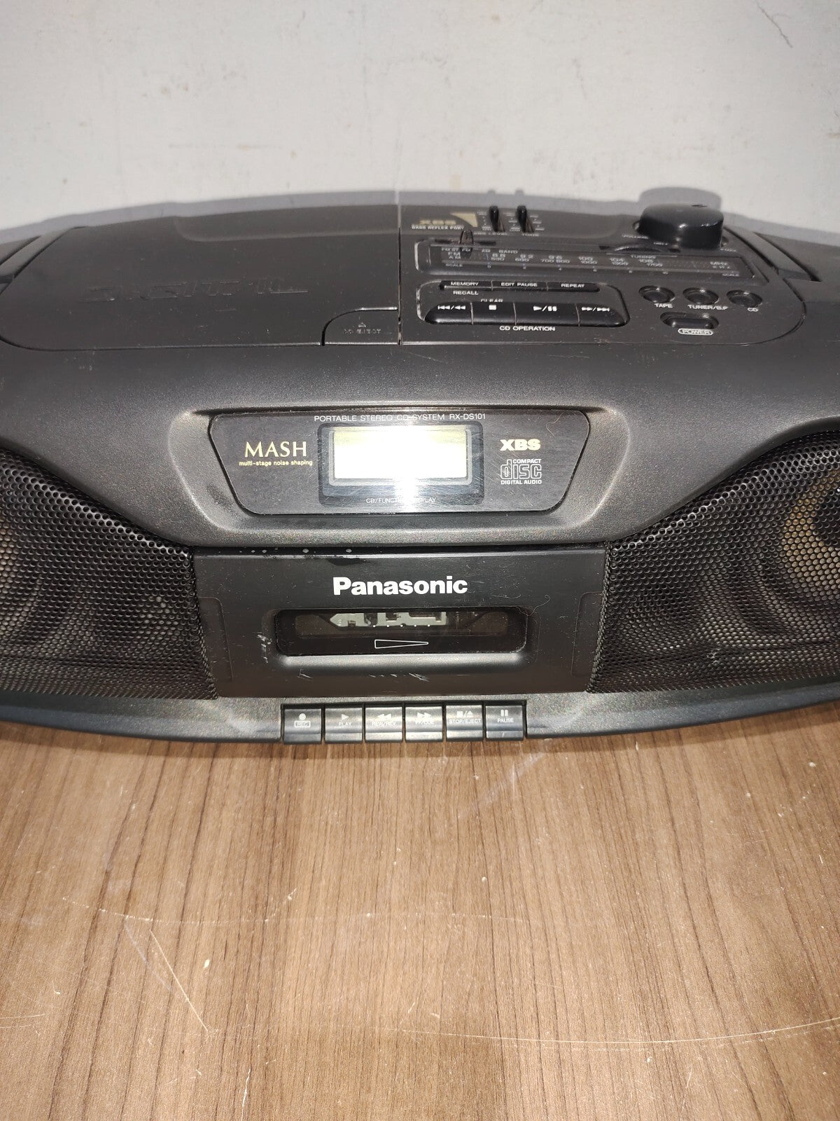 Panasonic RX-DS101 Cassette Player / Recorder Radio CD Boom Box Ghetto Blaster