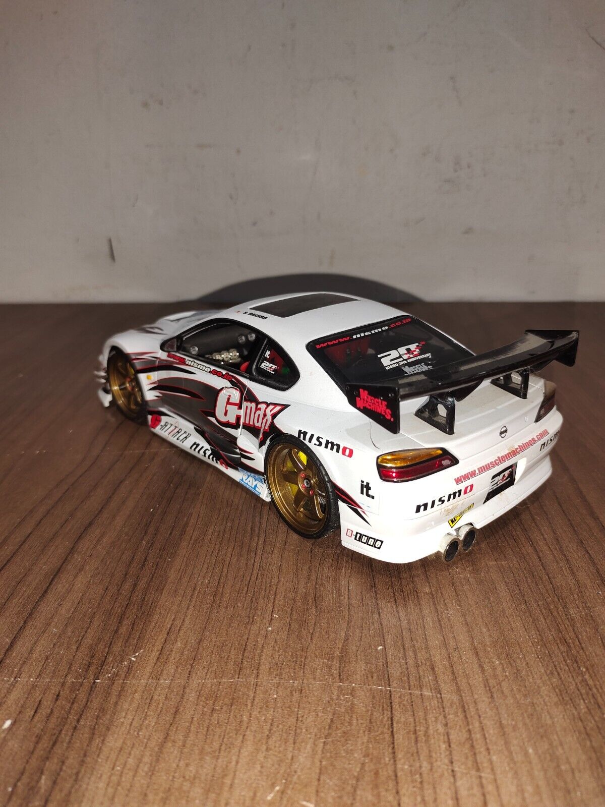 1:18 MUSCLE MACHINES NISSAN SILVIA S15 G-MAX AMZ #1250 - WHITE
