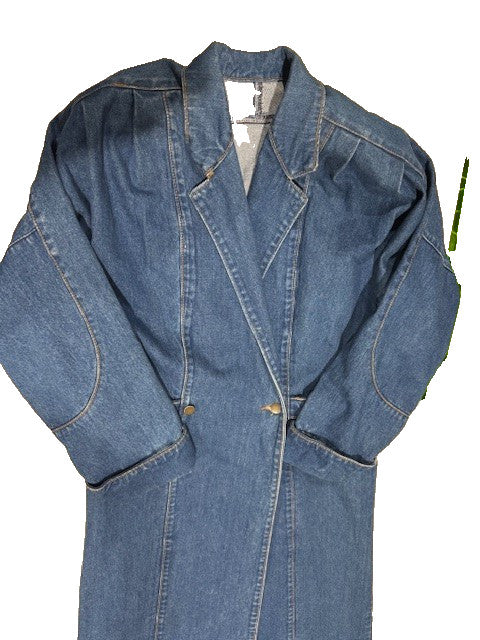 Vintage Denim Long Coat