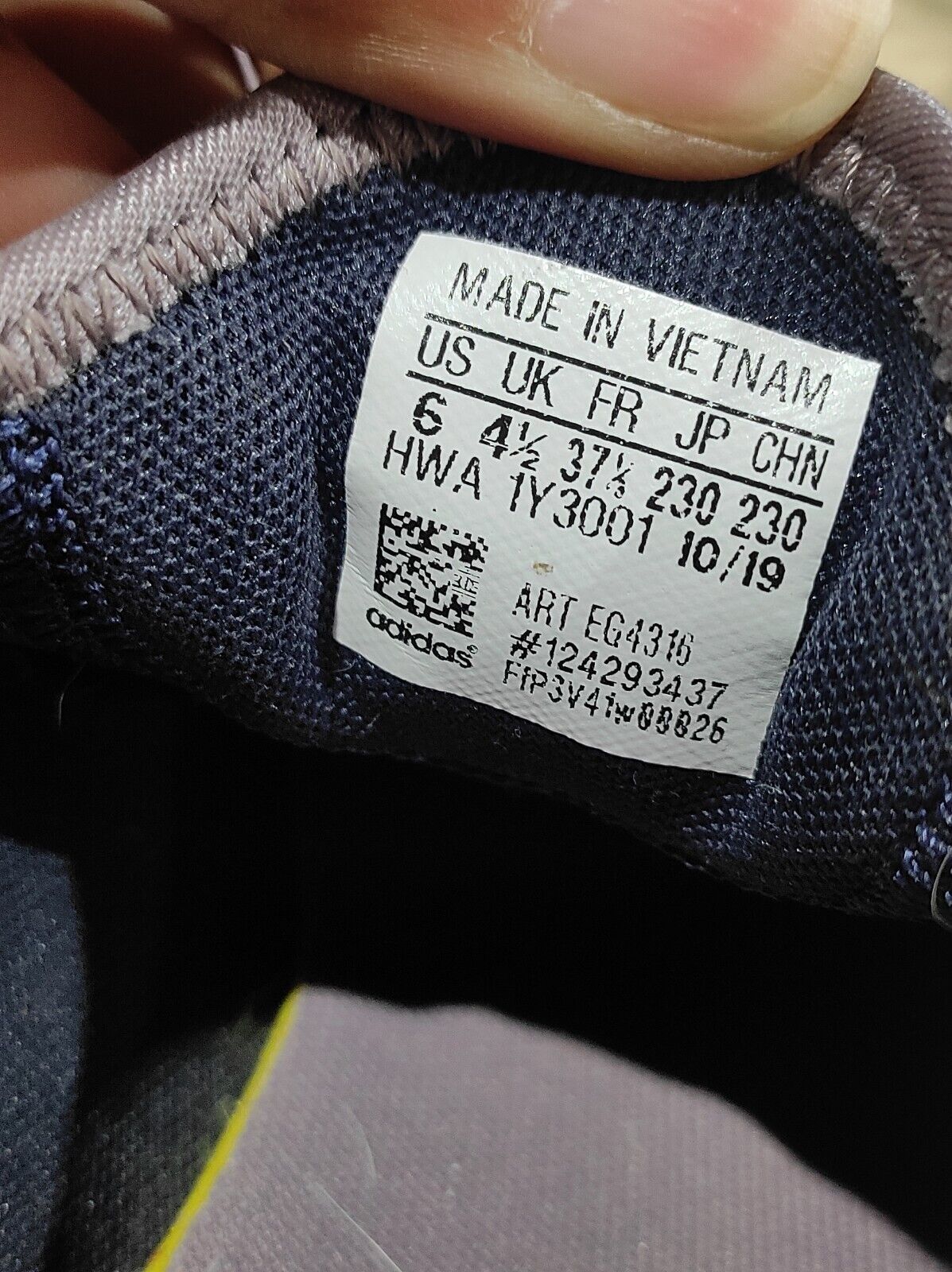 Adidas Women's Mavia X EG4316 Purple Running Shoes Sneakers Size 6