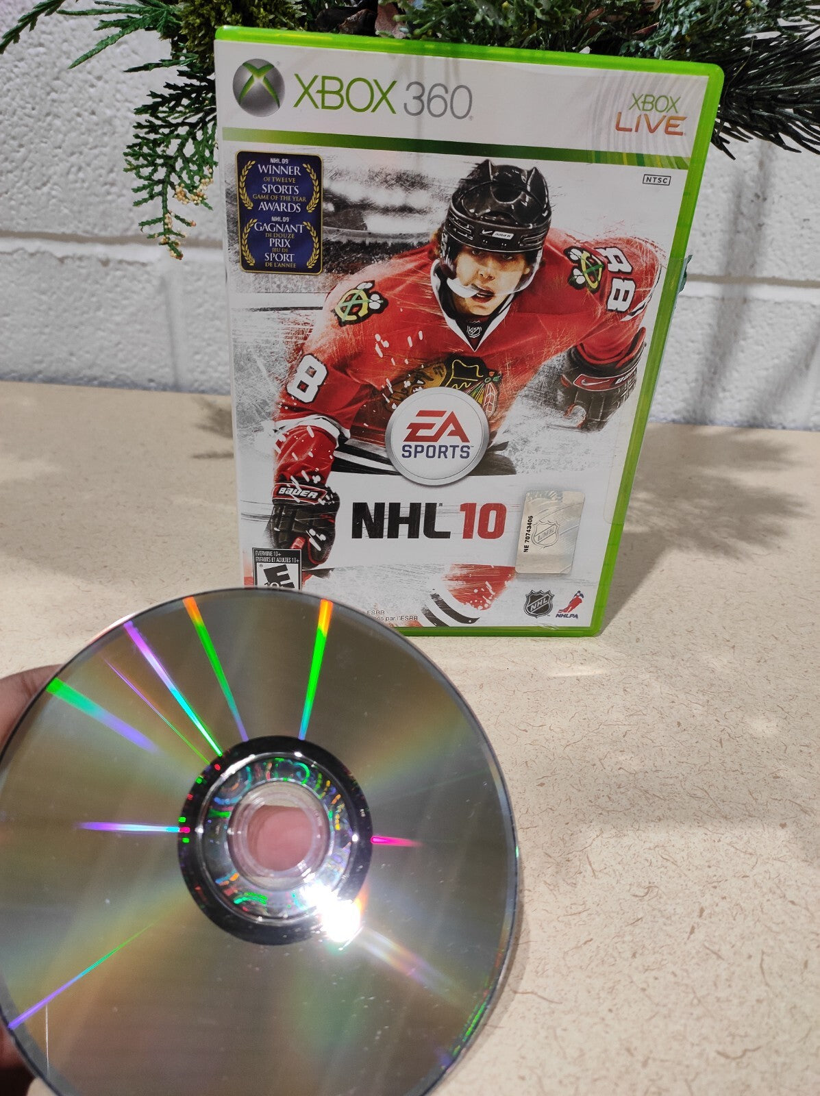 3 Game Lot Xbox 360 Hockey NHL 08, NHL 09, NHL 10