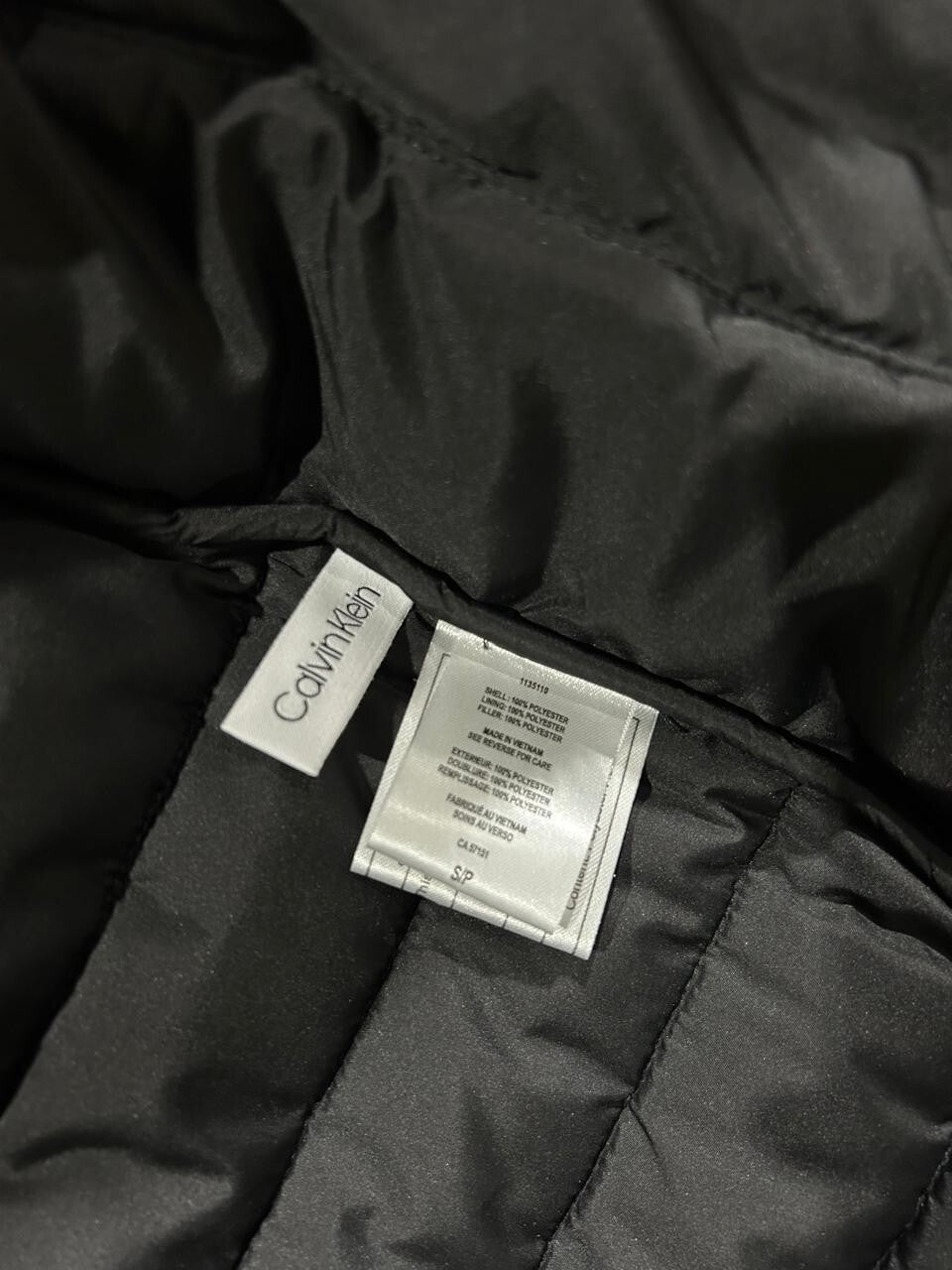 Calvin Klein Black Men's 3-in-1 Jacket Removable Inner Jacket Size S