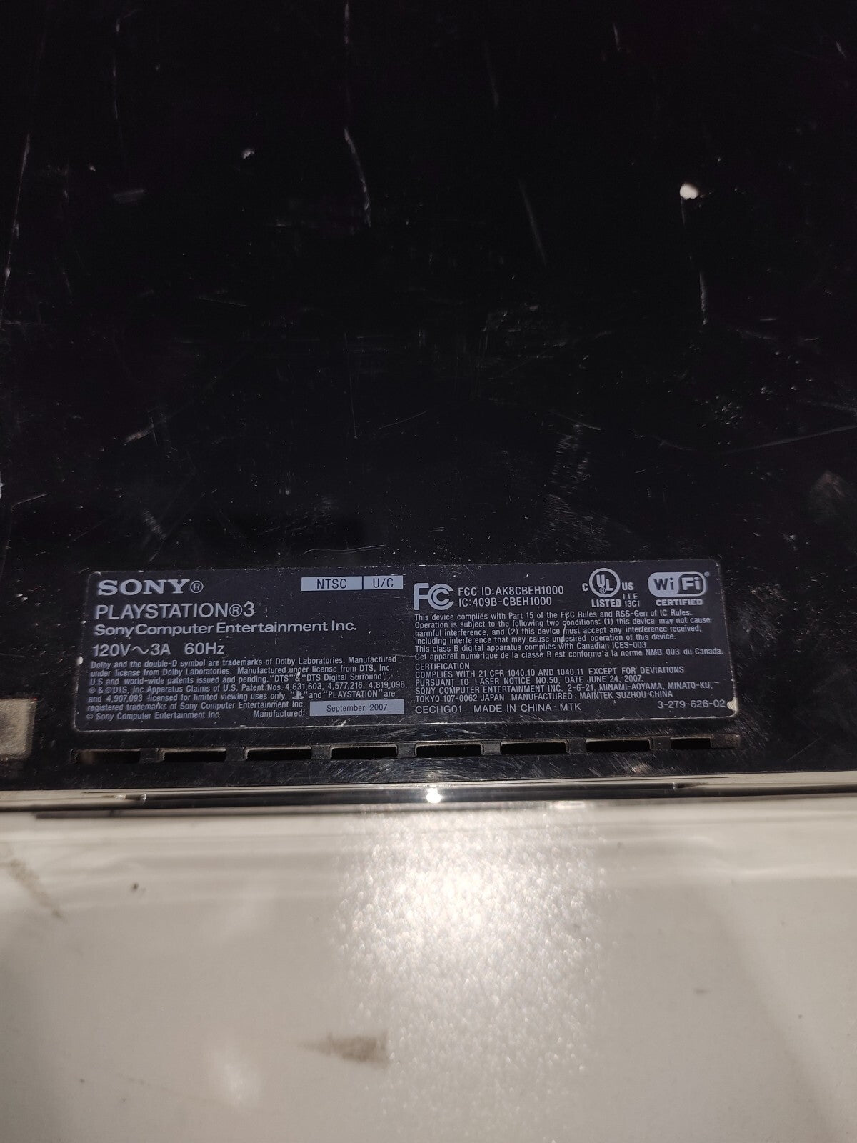 Sony PlayStation 3 PS3 Slim Console - For Parts