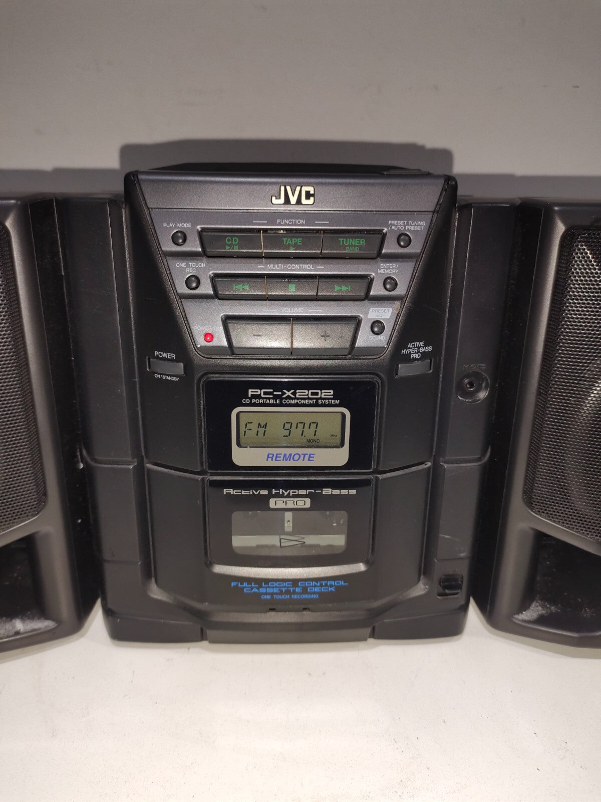 Vintage JVC PC-X202 AM/FM/CD/Cassette Portable Stereo Boombox 1998