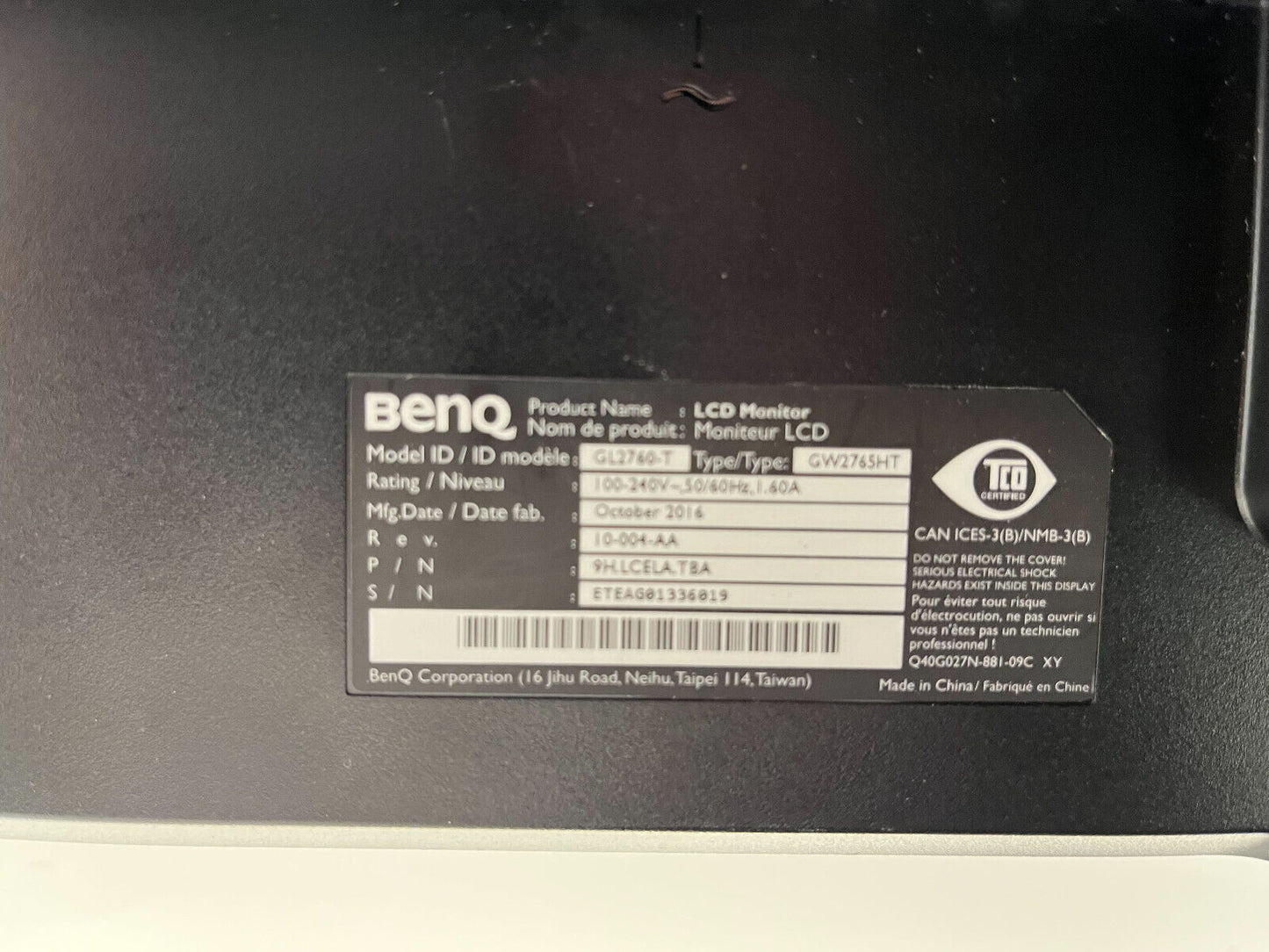 BenQ GW2765HT 27" IPS Monitor LED LCD