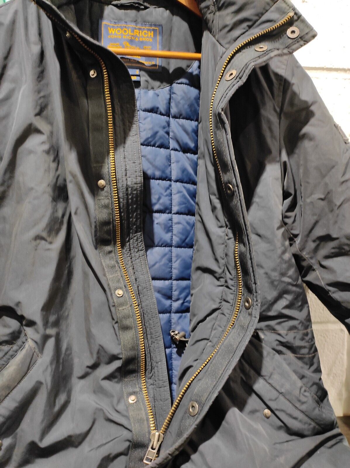 Woolrich Appalachian Parka Jacket Men's Size- S Black Down