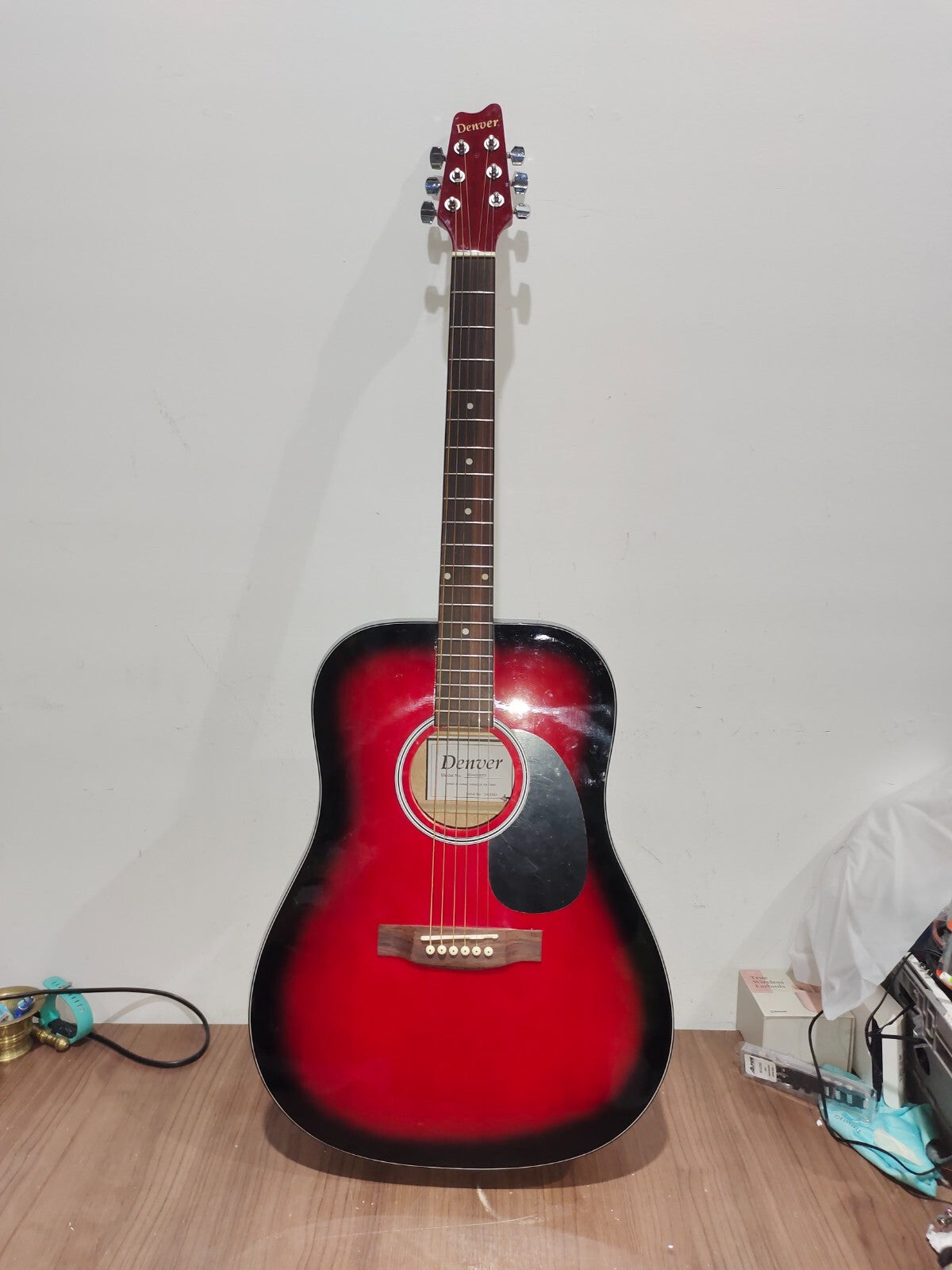 Denver DD44S Guitar RED - With Bag