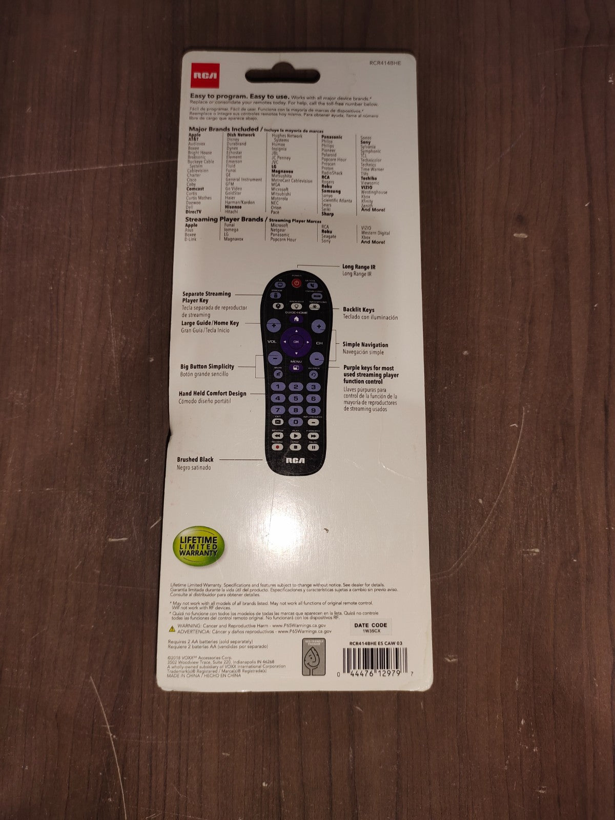 RCA Universal Remote Platinum Pro 4 Device Programmable - New In Box