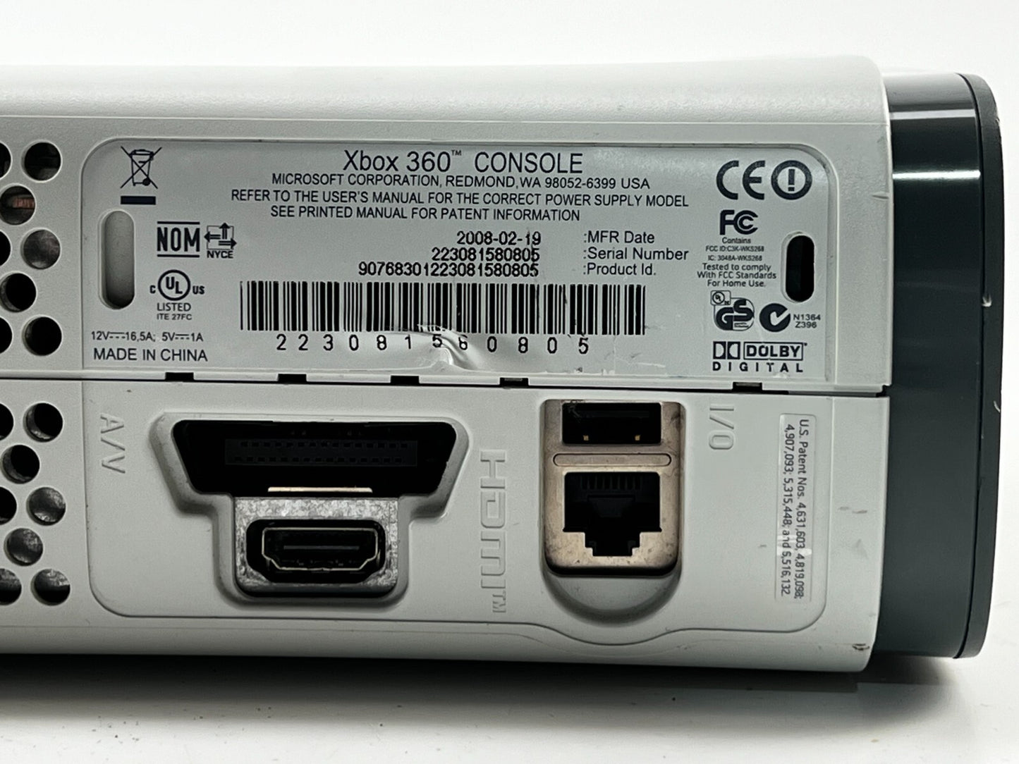 Microsoft Xbox 360 Console - NOT TESTED