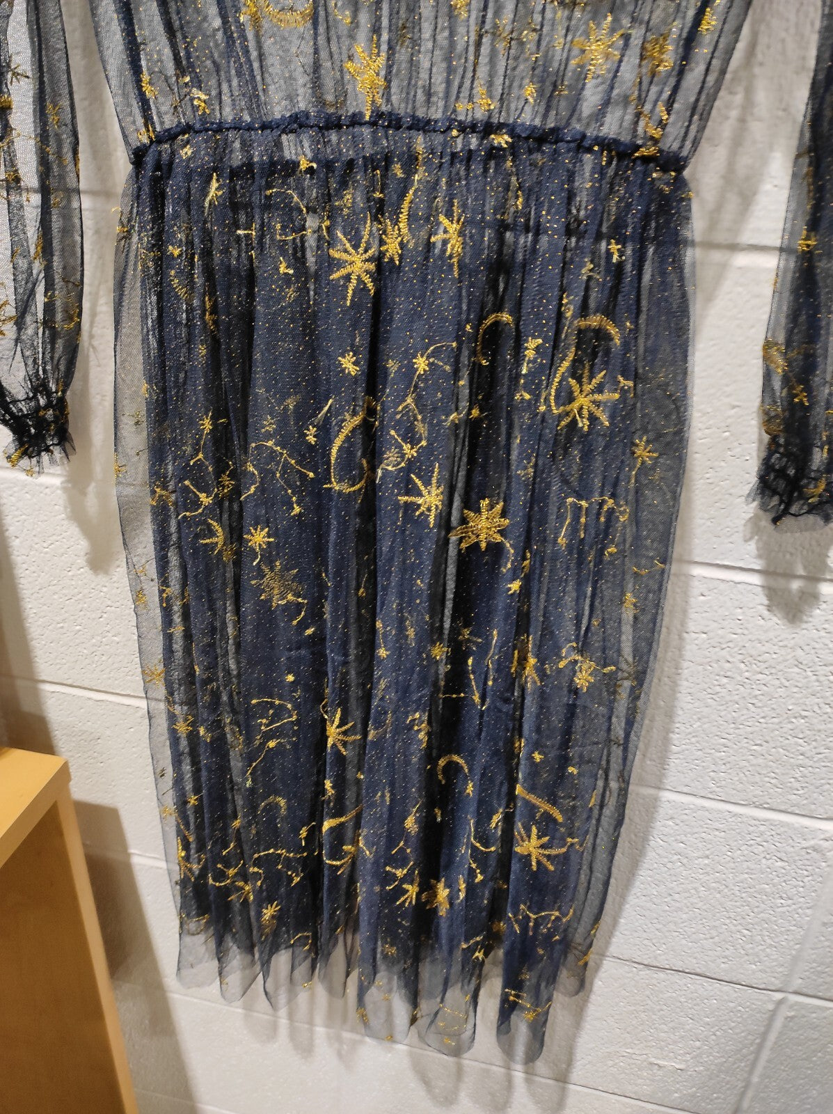 YOUMU Mesh Dress Overlay XL Black Gold