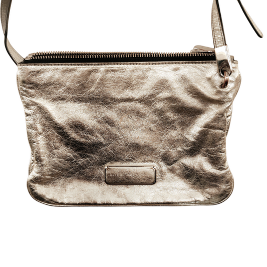 Marc by Marc Jacobs Silver Crossbody Leather Bag