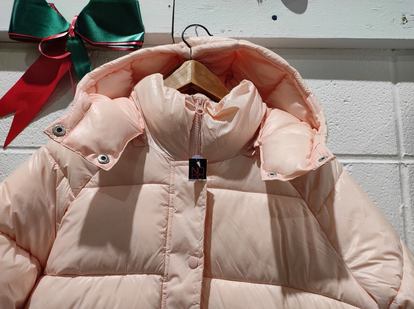 No Boundaries Women's Cropped Puffer Jacket