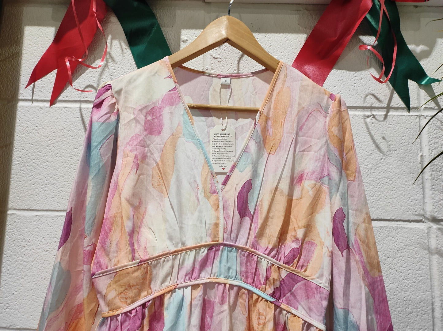 New Fashion Holiday Bohemian Flower Maxi Dress Women Floral size- S