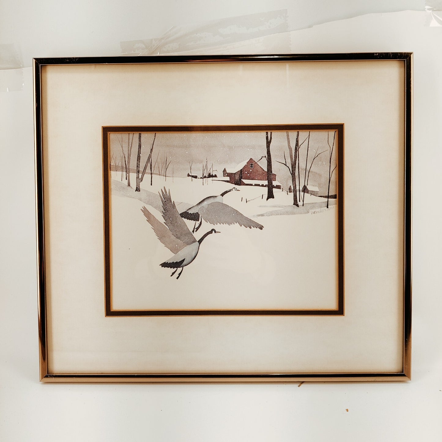 Henderson Framed Prints - Winter Scenes with Geese