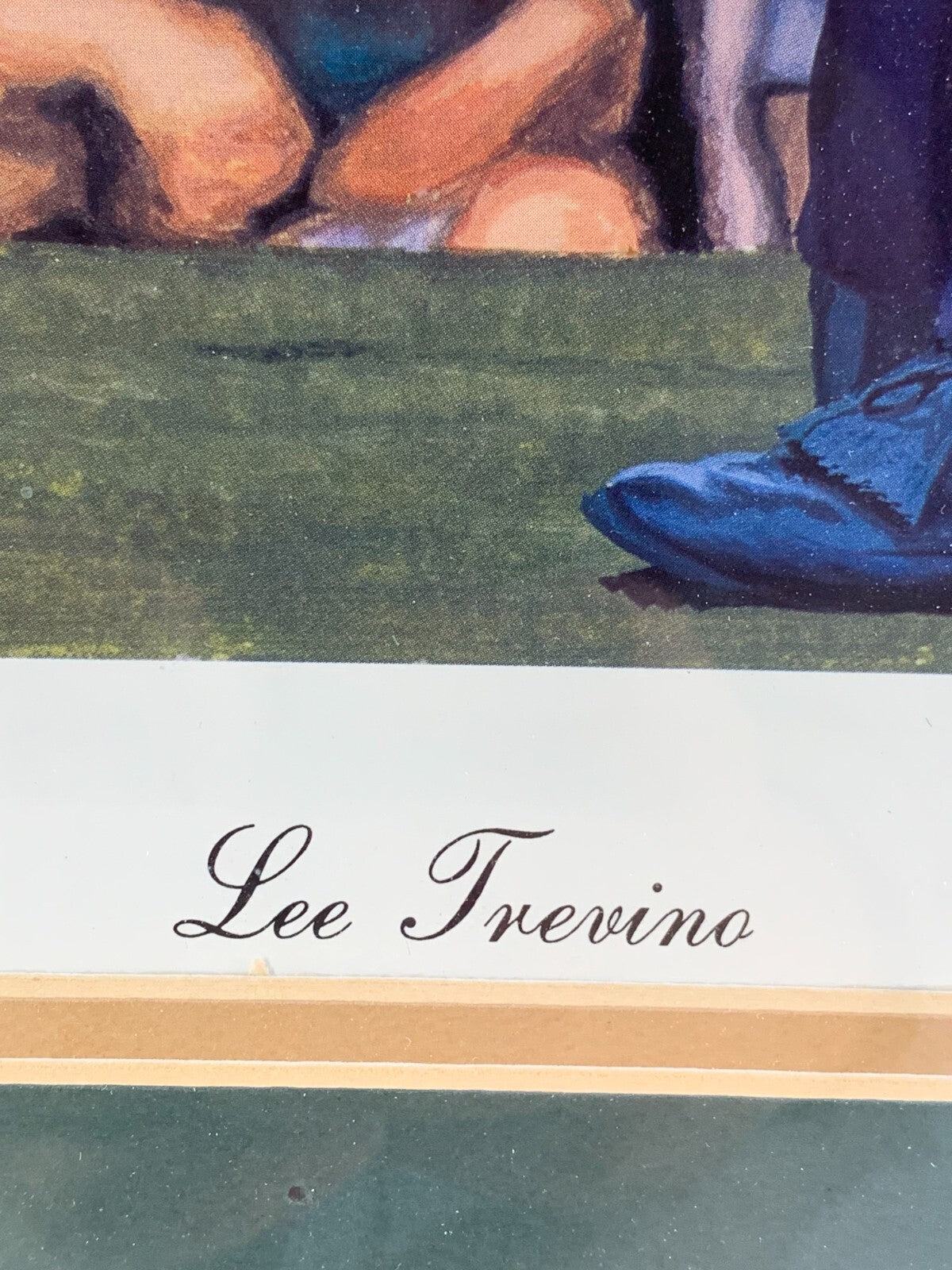 Vintage G. Cartwright Print Of Lee Trevino Professional Golfer