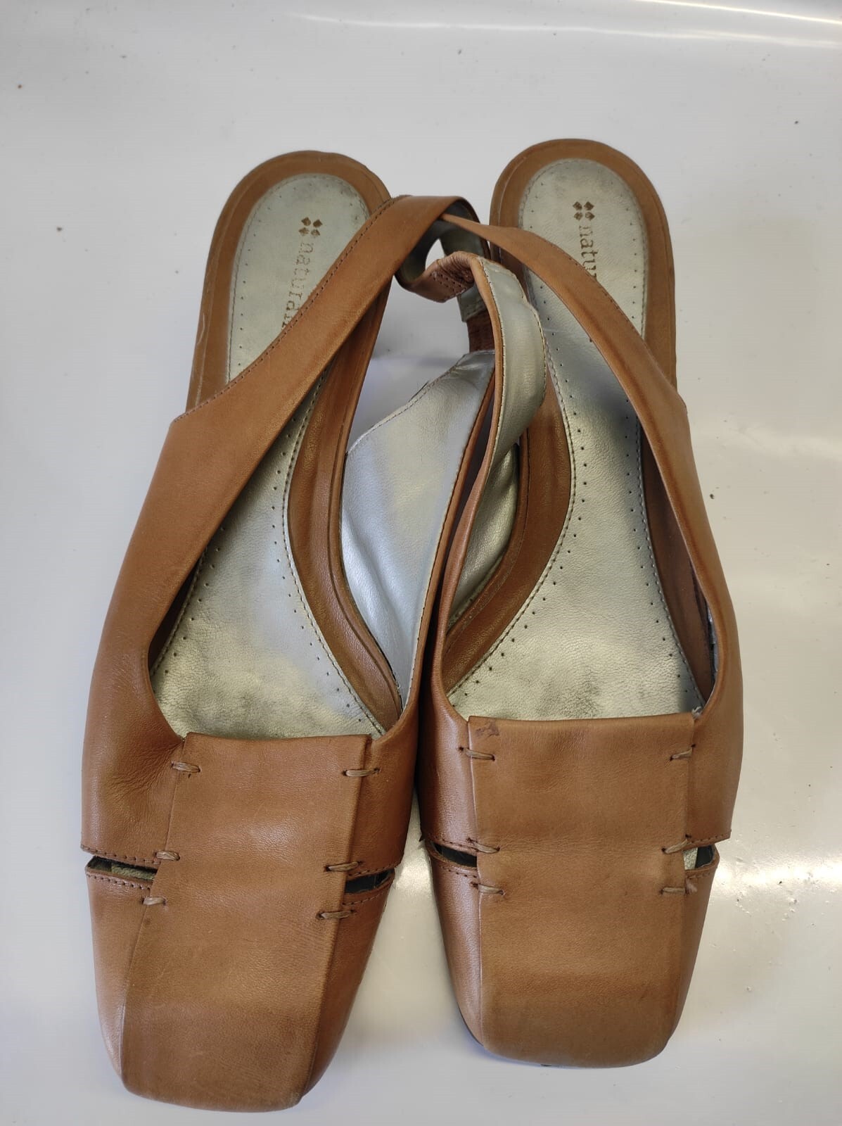 Naturalizer womens open toe slingback ankle buckle heeled sandals 7