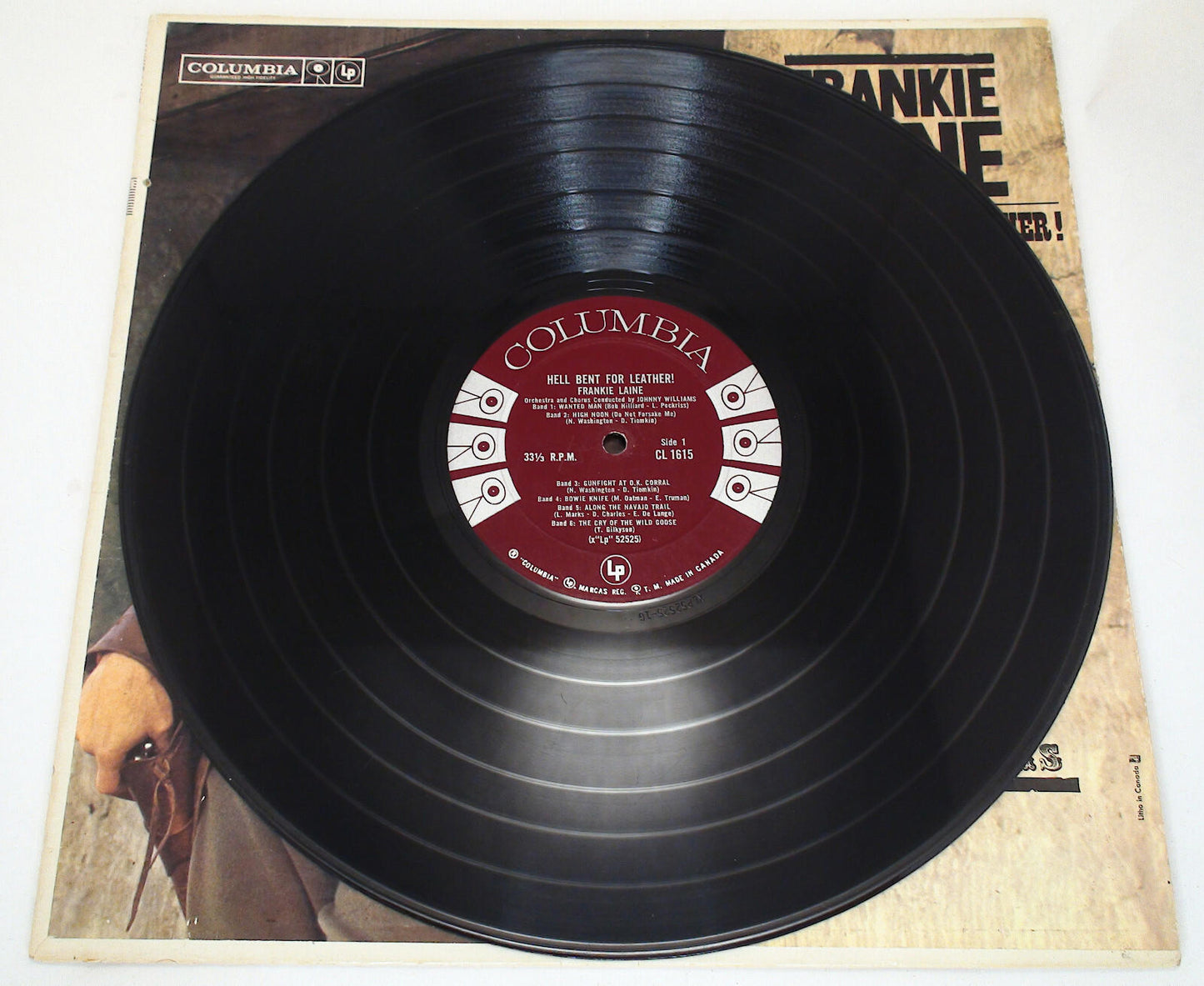 Frankie Laine Hell Bent For Leather! Vinyl Album Record LP - Fair