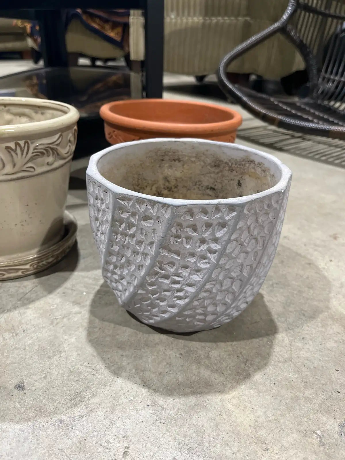 Set of Three Flower Pots