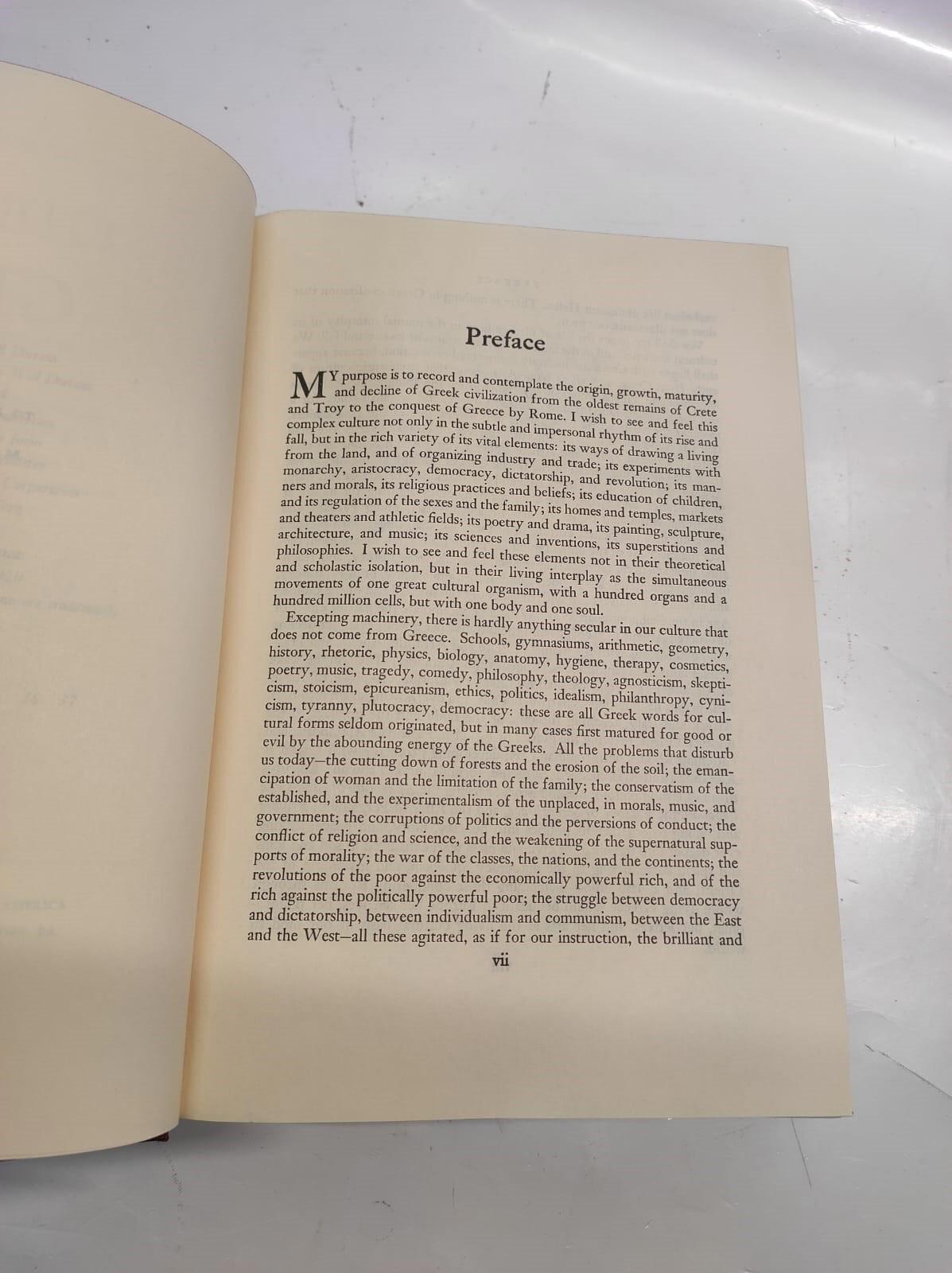 The Story of Civilization II The Life of Greece Will Durant 1966