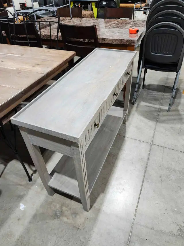 Grey Wood Console Table