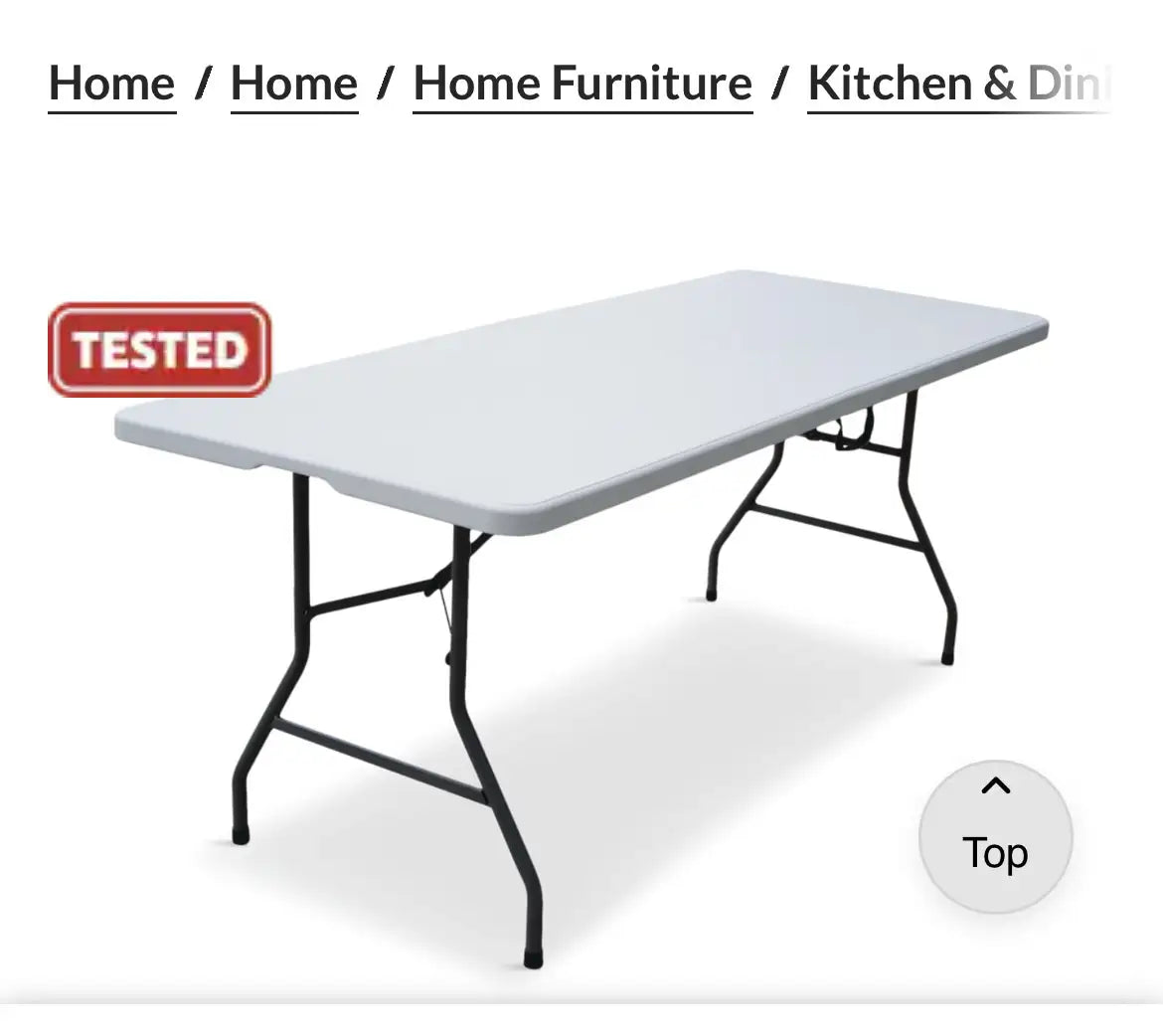 For Living 6-ft Folding Table