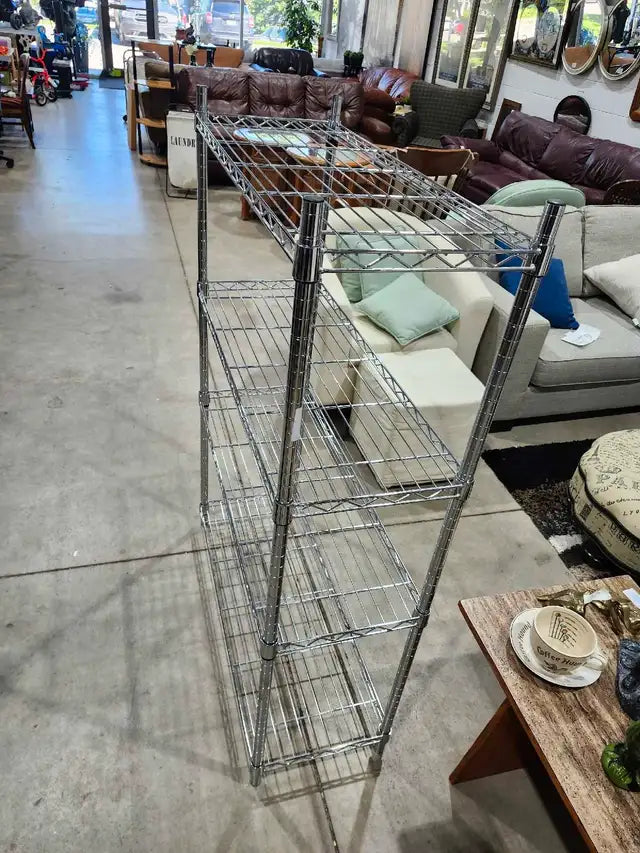 Chrome Wire Shelving Unit