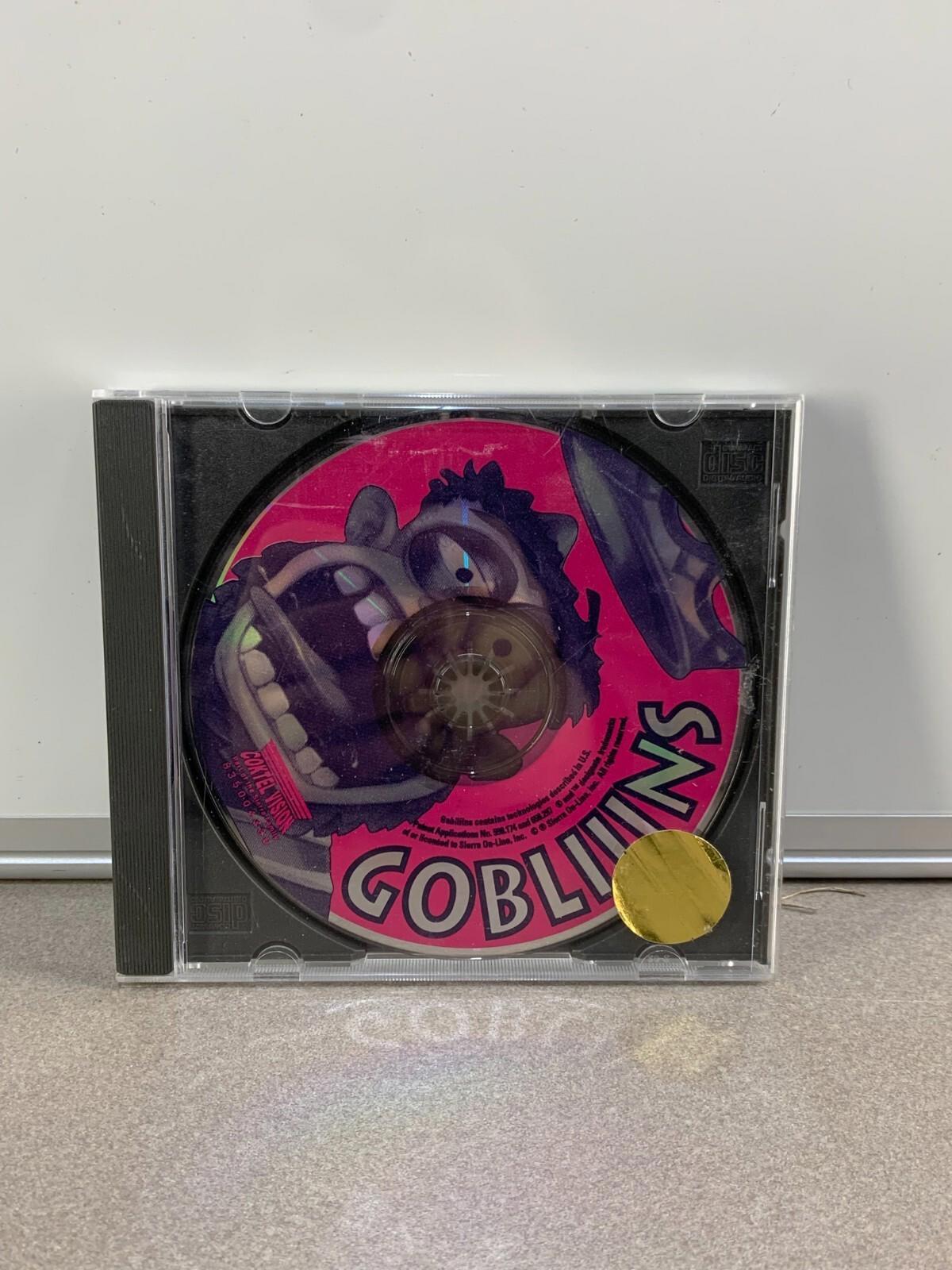 Gobliiins (PC, IBM DOS 1992) Sierra Goblins Coktel Vision CD ROM Media