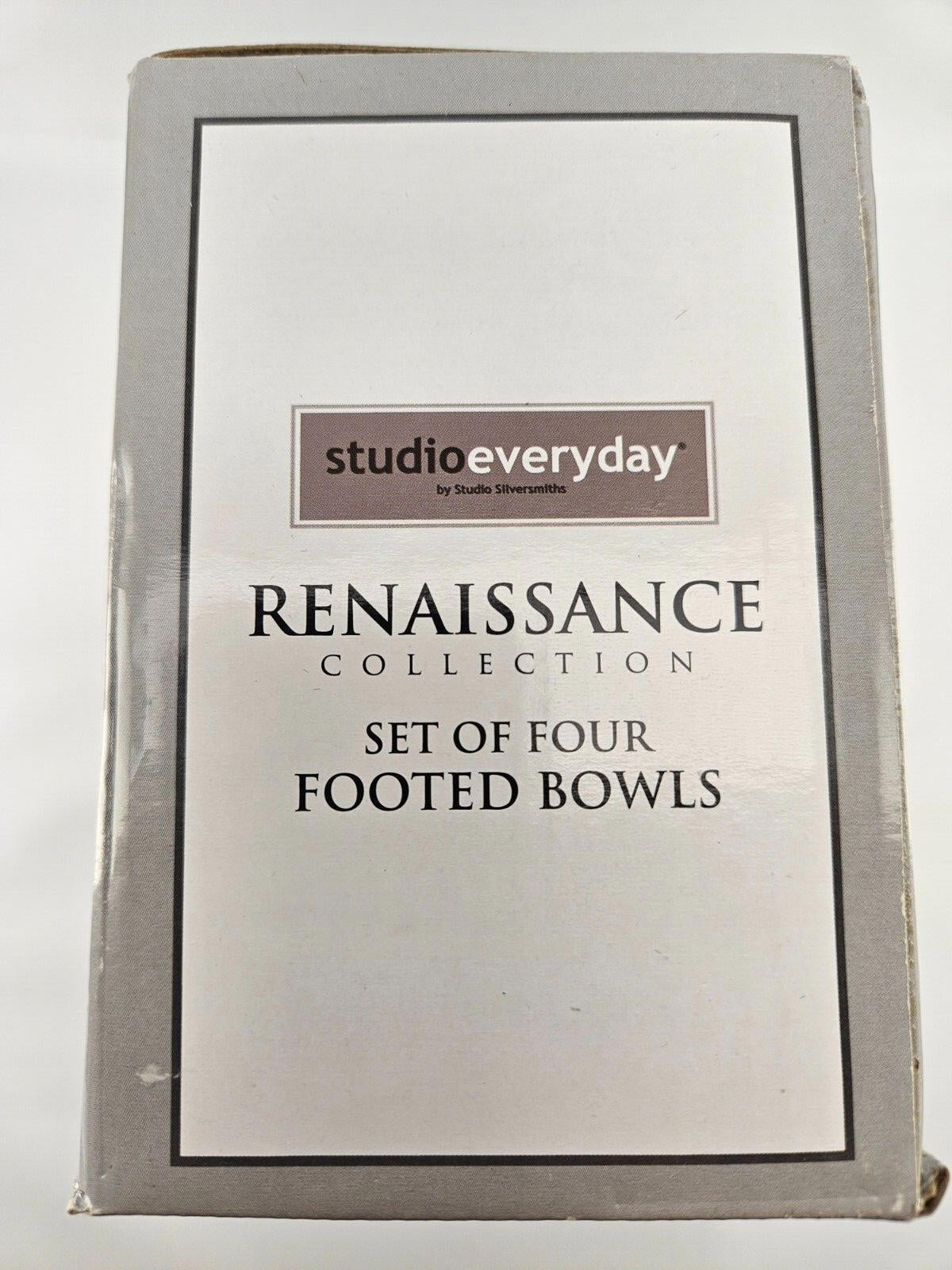 4 X Renaissance Collection Footed Bowls