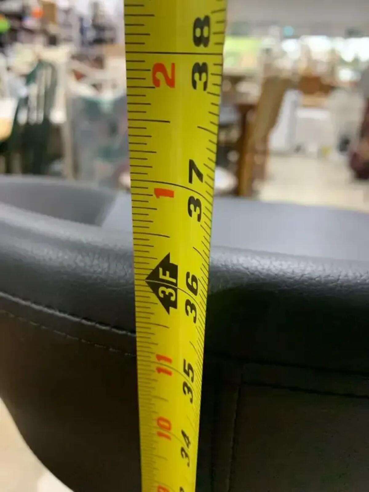 Adjustable Black Bar Stool 3ft