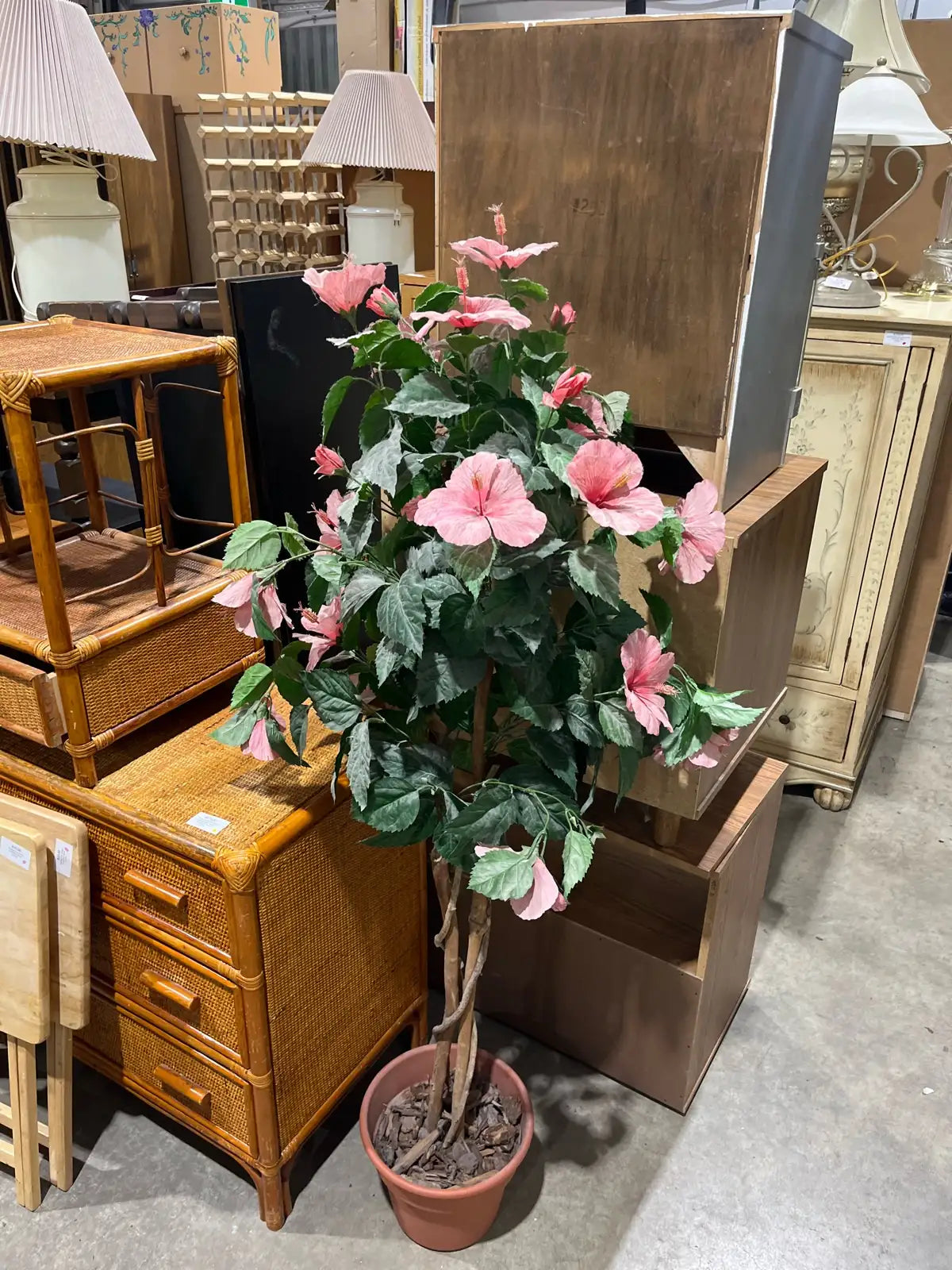 Artificial Hibiscus Tree 63”