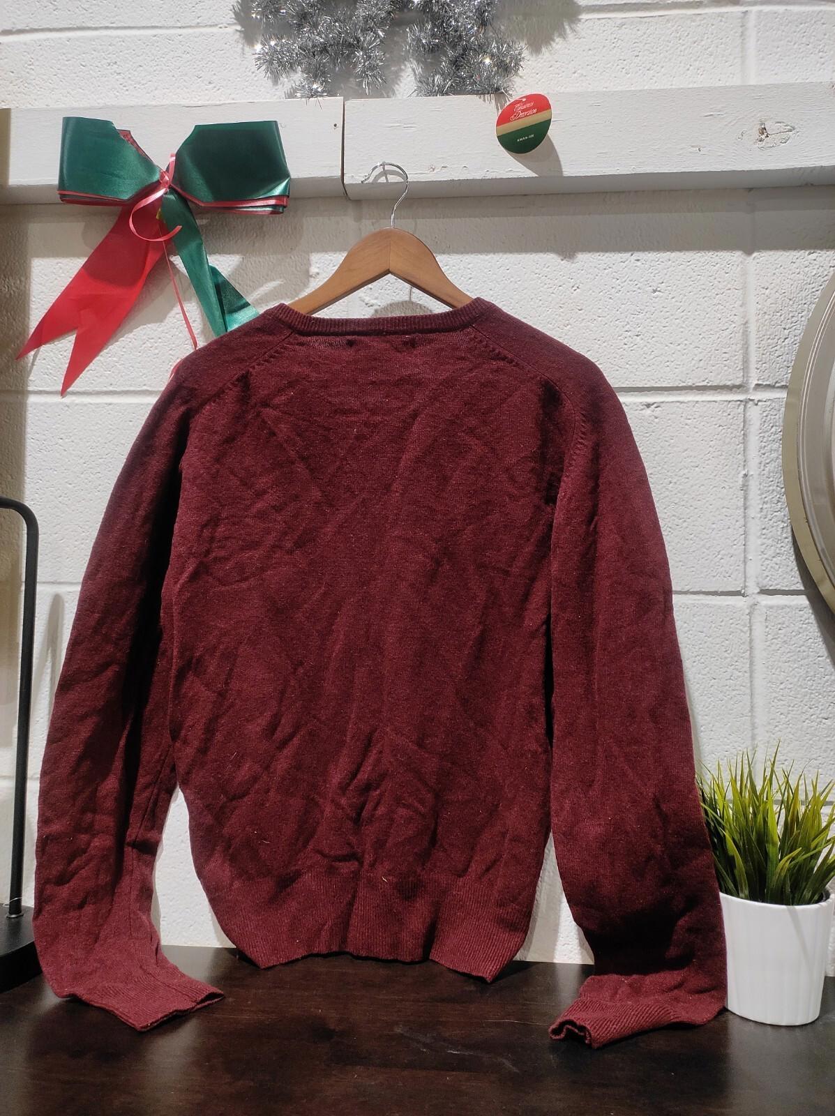 The Bay 100% Lambswool pullover Size- L Brown