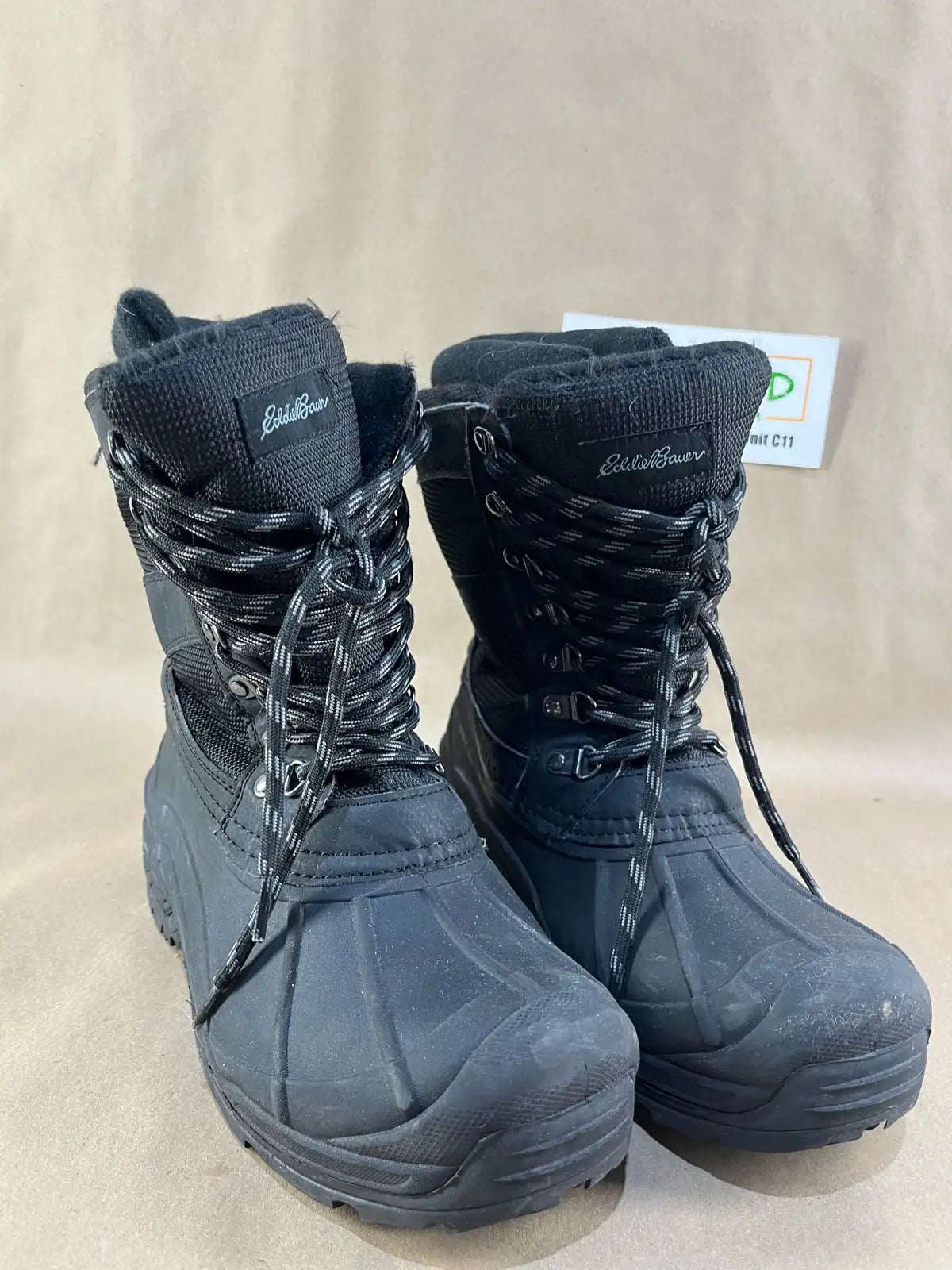 Eddie Bauer Men’s Black Snow Boots (Size 9)