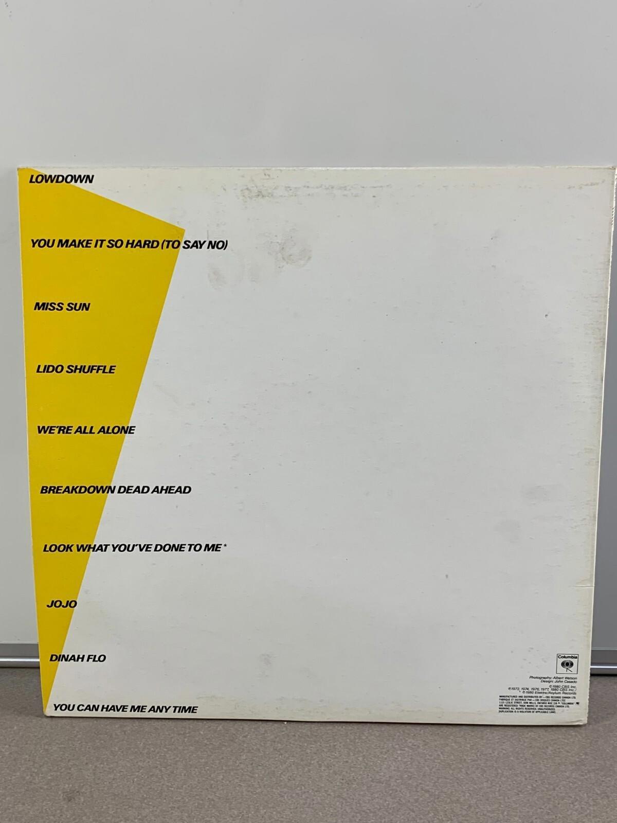 Boz Scaggs - Hits! Vinyl LP 1980) Record Album Columbia