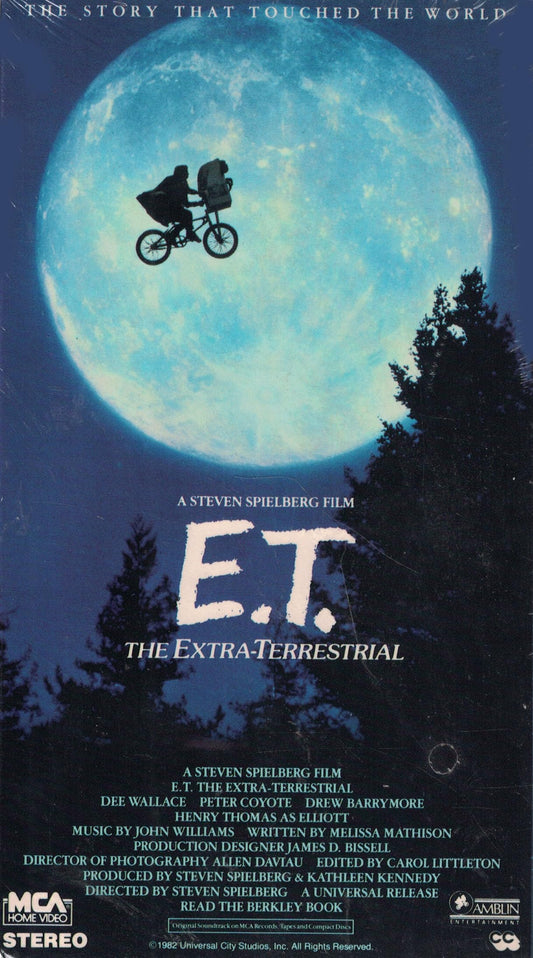 E.T. the Extra-Terrestrial" VHS - Journey into the Extraordinary!