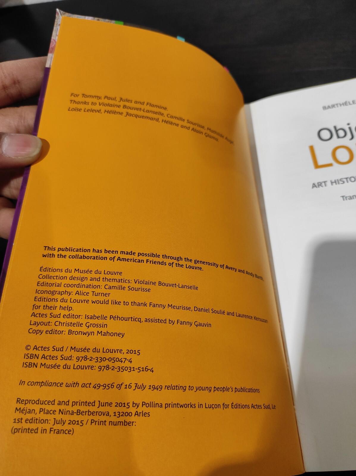 Objective Lourve (English Translation by Jonathan Sly) Barthelemy Glama