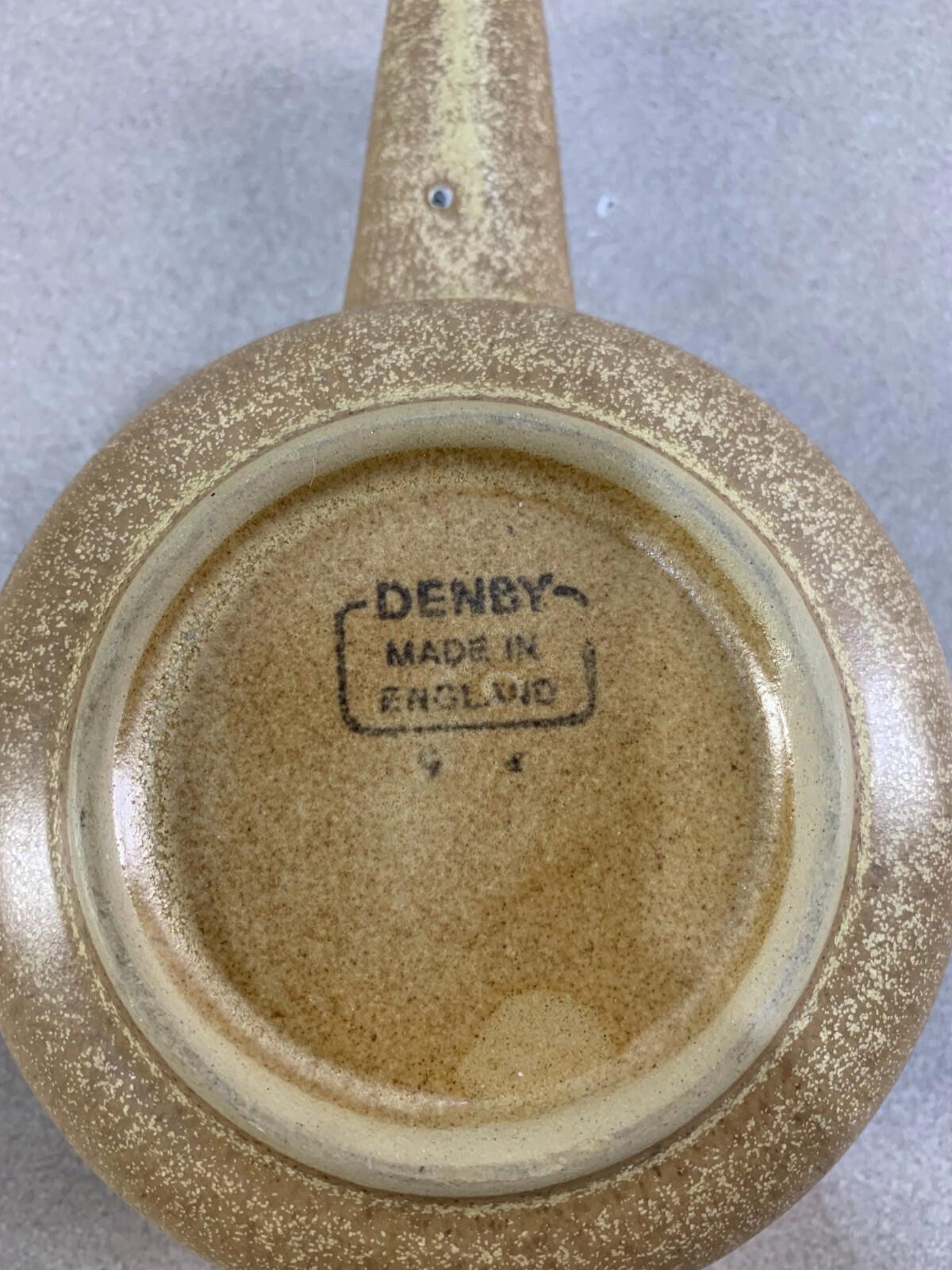 Denby Langley Stoneware Romany Brown Gravy Boat With Lid